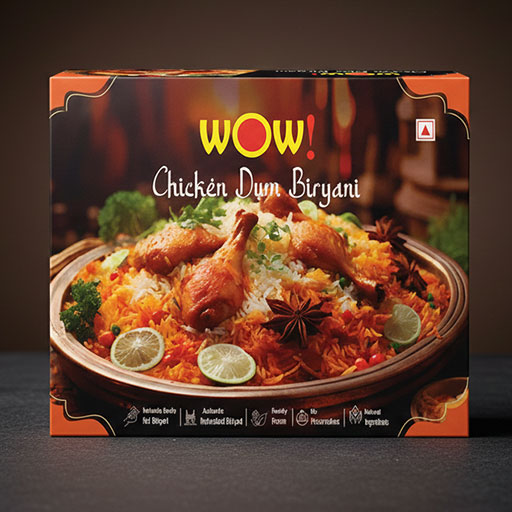 WOW! Chicken Biriyani 
Ready to eat Biriyani
Freezer to microwave in 2 mins